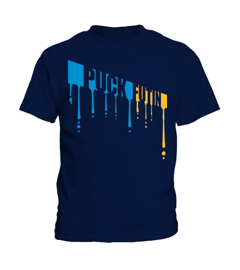puck futin logo design Kids T-Shirt