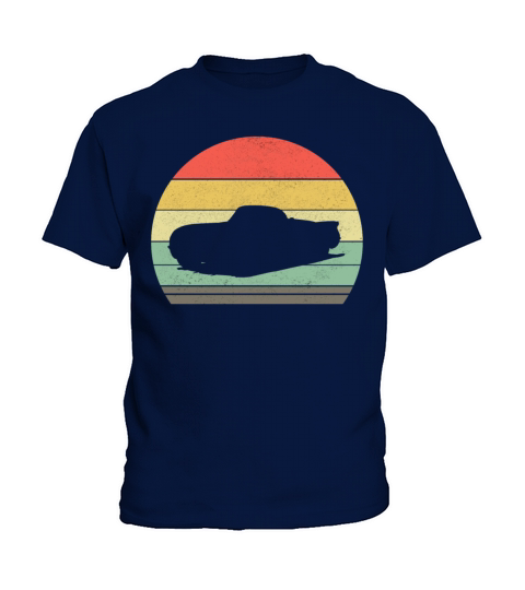 Retro Sportscar Car Vintage Sunset Musclecar Gift Kids T-Shirt