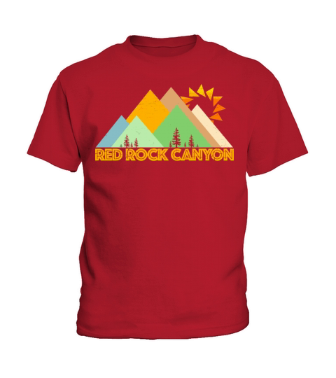 Retro Vintage Red Rock Canyon Kids T-Shirt