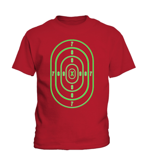 Shooting Range Target Practice Sheet Bullseye Kids T-Shirt