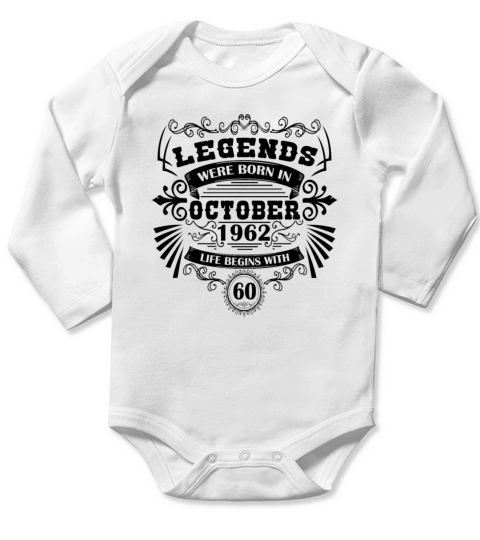 60th Birthday Gifts Vintage Long Sleeve Baby One-Piece