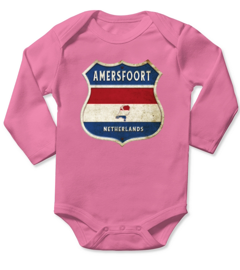 Amersfoort Netherlands coat of arms design Long Sleeve Baby One-Piece