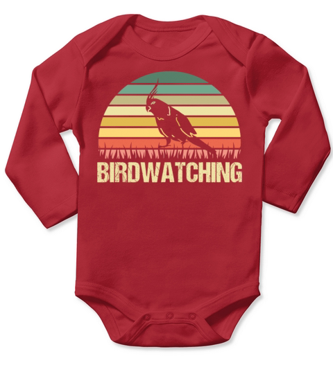 Bird Watching Vintage Birding Long Sleeve Baby One-Piece