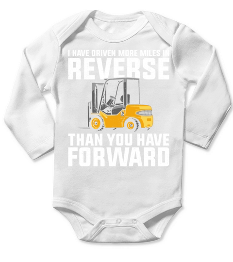 Certified Forklift Truck Operator Long Sleeve Baby One-Piece