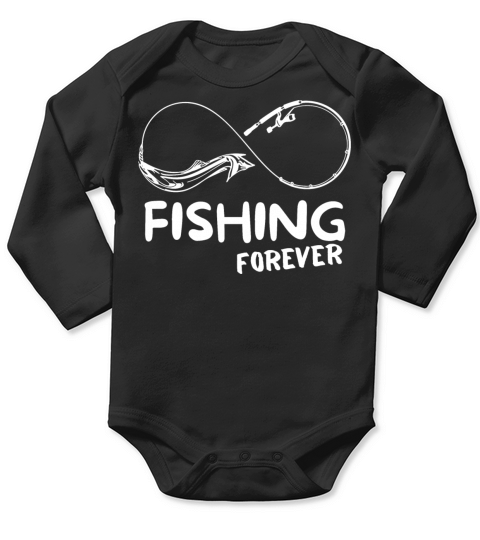 Fishing Forever Long Sleeve Baby One-Piece