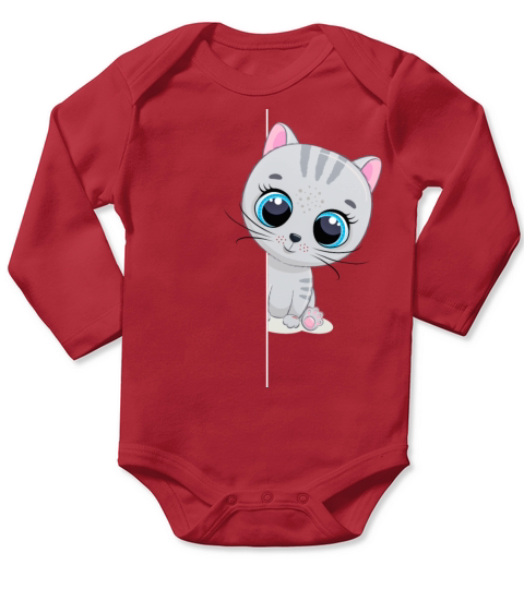 Funny Cat Animal Lover Pet Animal Outfit Cats Long Sleeve Baby One-Piece