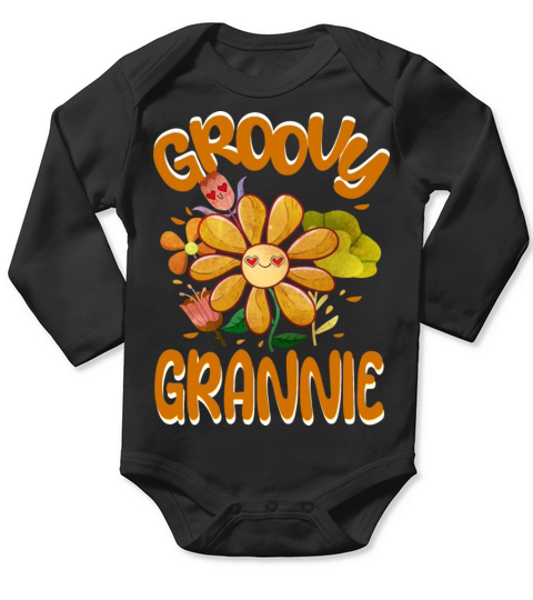 Groovy Grannie Family Matching Vintage Family Long Sleeve Baby One-Piece