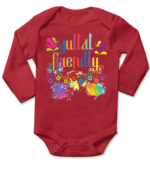 Gullal Friendly Hindu Buddhist Holi Festival Long Sleeve Baby One-Piece