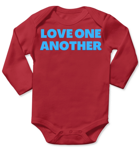 Love One Another - Christian Quotes Long Sleeve Baby One-Piece