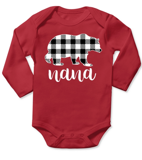 Nana Bear Long Sleeve Baby One-Piece