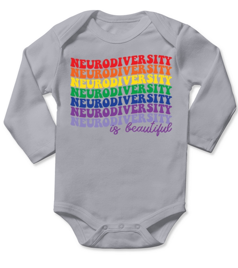 Neurodiversity Is Beautiful Autism Awareness Long Sleeve Baby One-Piece