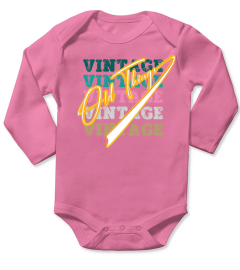 old things vintage Long Sleeve Baby One-Piece