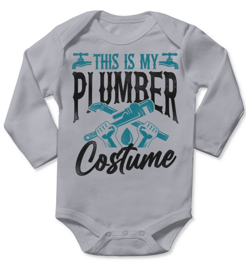 Plumbing Plumber Halloween Vintage Long Sleeve Baby One-Piece