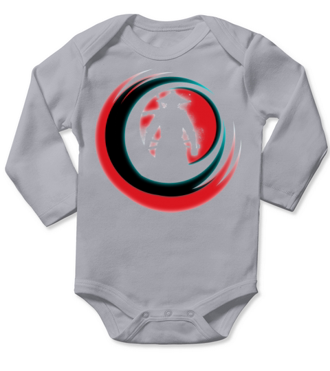 retro - Samurai Girl Japanese Aesthet Long Sleeve Baby One-Piece
