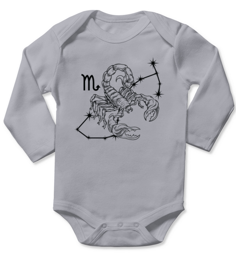 Scorpio Zodiac Sign October November Long Sleeve Baby One-Piece