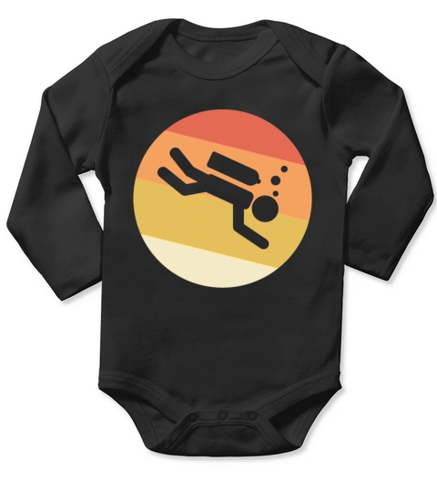 Vintage Divers Long Sleeve Baby One-Piece