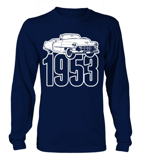 1953 Cadillac Series 62 Convertible Illustration Long sleeved Unisex
