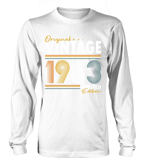 40th birthday born in 1983 original vintage 1983 Long sleeved Unisex