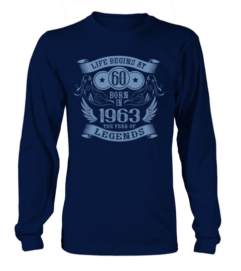 60th Birthday 1963 Vintage Birthday Saying Long sleeved Unisex