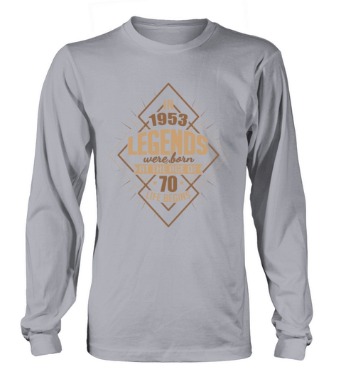 70th birthday 1953 year of birth vintage Long sleeved Unisex