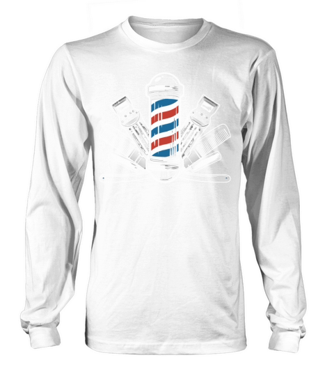 Barber Pole Barbering Vintage Barbers Long sleeved Unisex