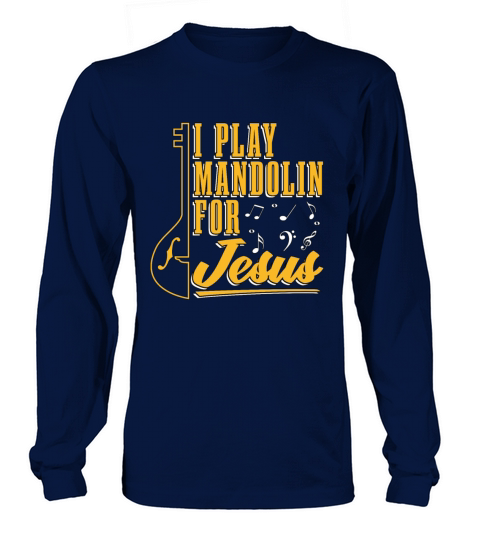 Mandolin I Play Mandolin For Jesus Country Music Long sleeved Unisex