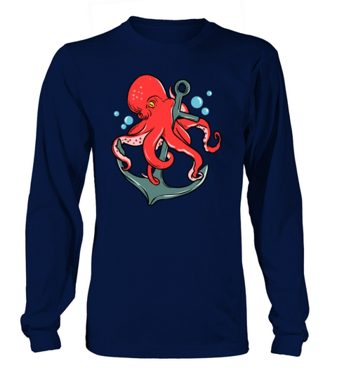 Octopus Anchor for Octopus Lover Long sleeved Unisex
