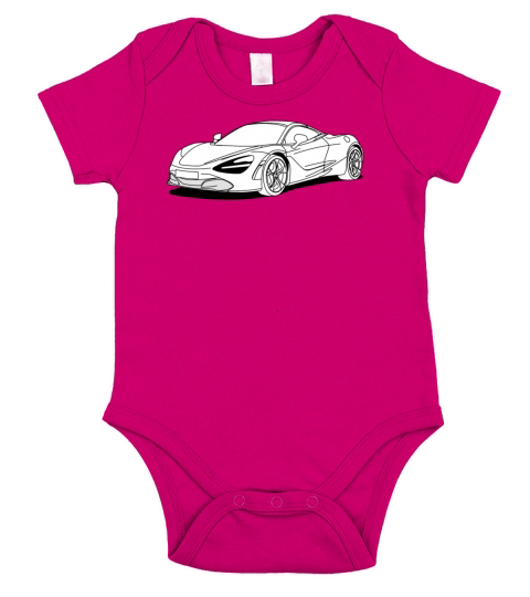 720s Coupe filled in Short Sleeve Baby One-Piece