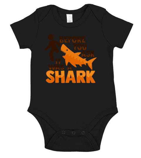 Amputee Joke Leg Prosthetic Shark Design for a Leg Short Sleeve Baby One-Piece
