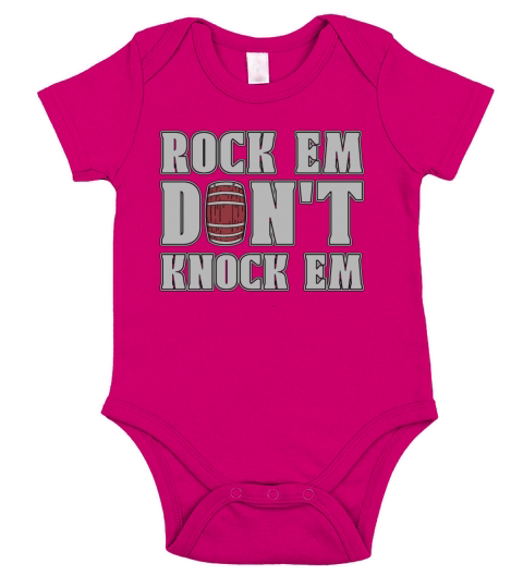 Barrel Racing Rock Em Dont Knock Em Horse Riding Short Sleeve Baby One-Piece