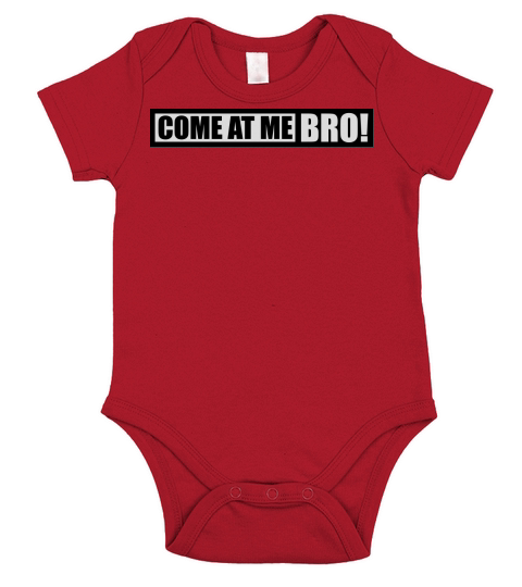 come at me bro Short Sleeve Baby One-Piece