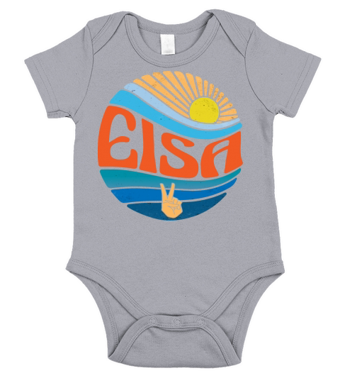 Eisa Shirt Vintage Sunset Eisa Groovy Tie Dye Short Sleeve Baby One-Piece