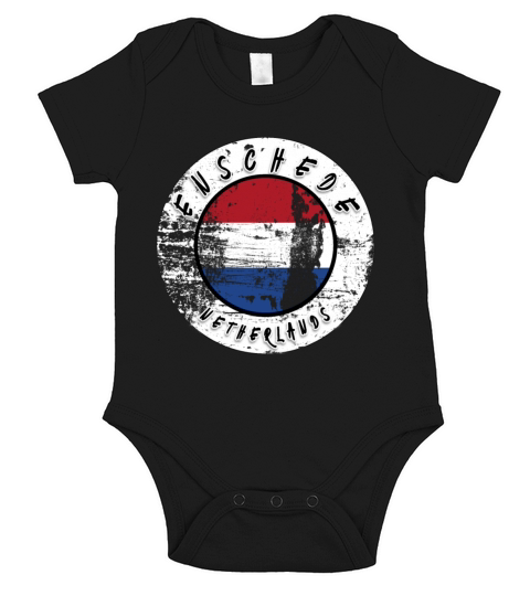 Enschede Netherlands Vintage Short Sleeve Baby One-Piece