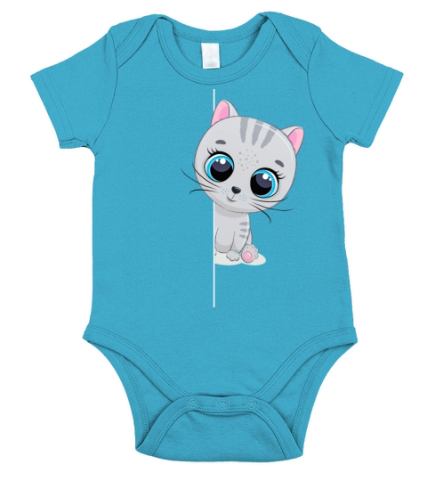 Funny Cat Animal Lover Pet Animal Outfit Cats Short Sleeve Baby One-Piece