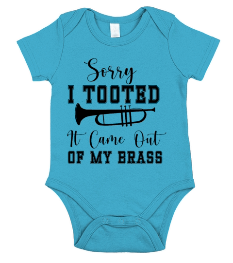 Funny Trumpet Sarcastic Trumpet Player Jazz Band Short Sleeve Baby One-Piece