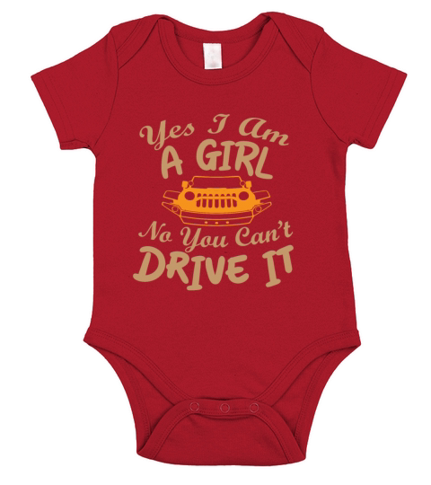 Girl drives Car Short Sleeve Baby One-Piece