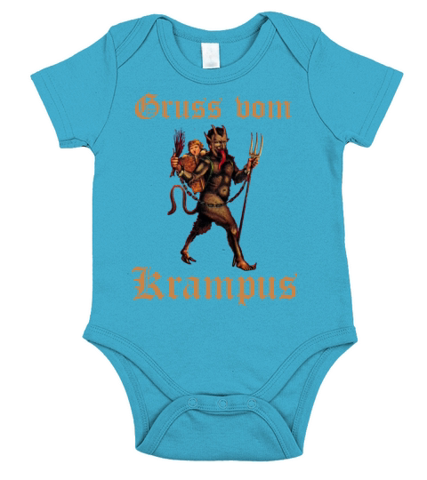 Gruss vom Krampus - Reto Vintage Short Sleeve Baby One-Piece