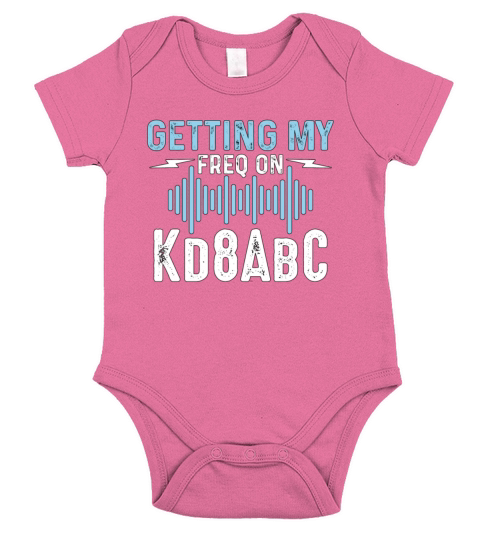 Ham Radio Getting My Freq Amateur Radio Operator Short Sleeve Baby One-Piece