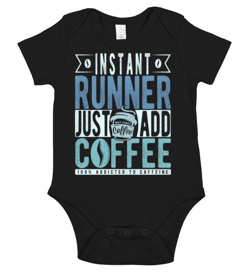 Instant Runner Just Add Coffee Short Sleeve Baby One-Piece