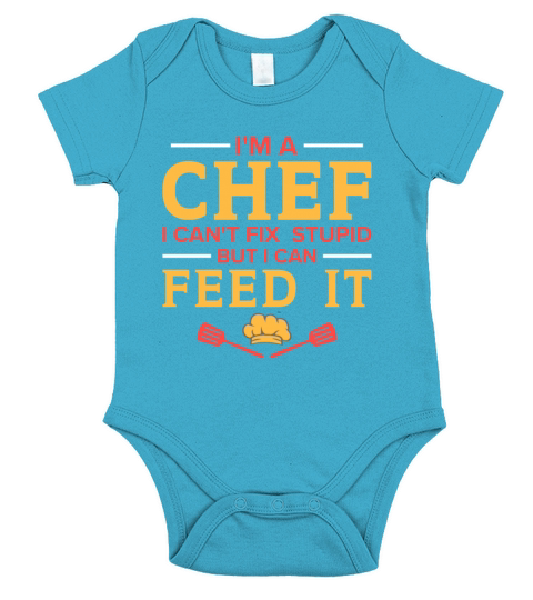 Kitchen Chef Quote Gift Funny Cooking Short Sleeve Baby One-Piece