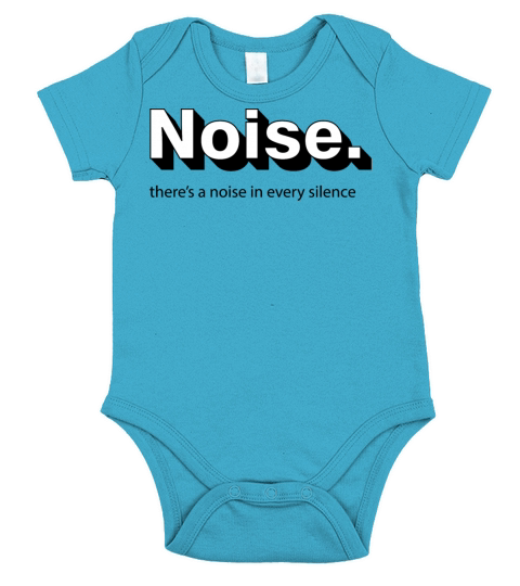 Quotes - There s a noise in every silence Short Sleeve Baby One-Piece