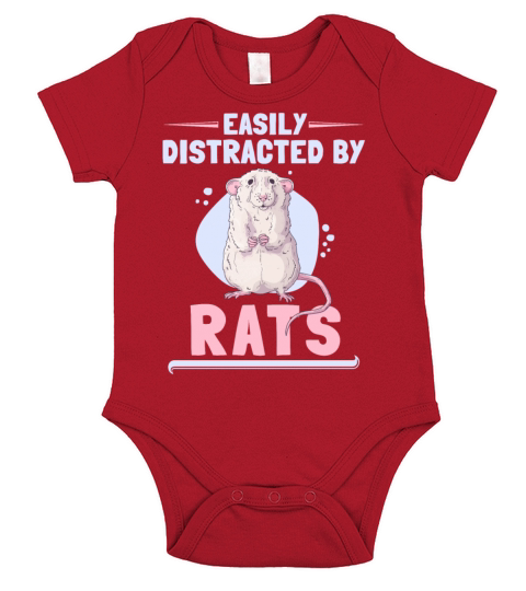 Rat Lover Funny Animal Short Sleeve Baby One-Piece