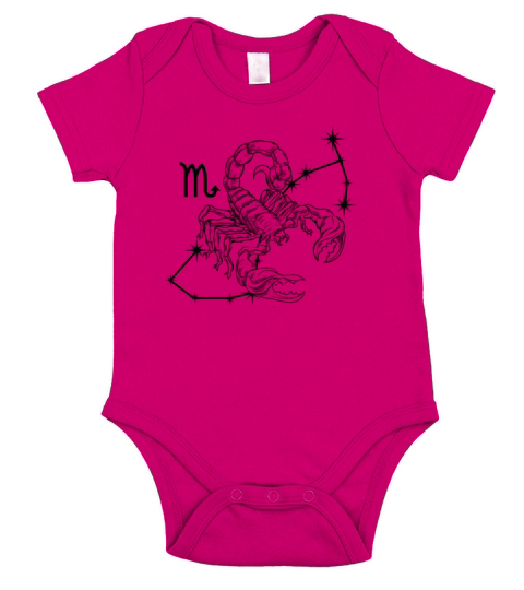 Scorpio Zodiac Sign October November Short Sleeve Baby One-Piece