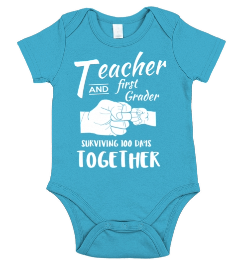 Surviving 100 Days Of School Short Sleeve Baby One-Piece