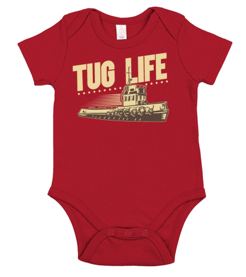 Tugboat Quote For A Tug Captain Tug Life Short Sleeve Baby One-Piece