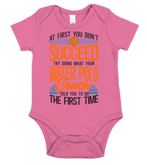 Water Polo Vintage If At First You Short Sleeve Baby One-Piece