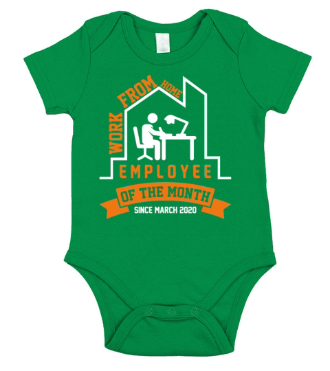 Work From Home Employee Of The Month Short Sleeve Baby One-Piece