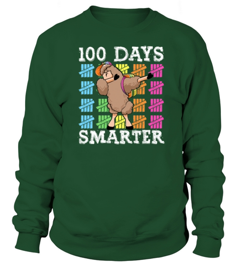 100 Days Of School Dabbing Llama Smarter Boys Sweatshirt Unisex