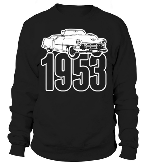 1953 Cadillac Series 62 Convertible Illustration Sweatshirt Unisex