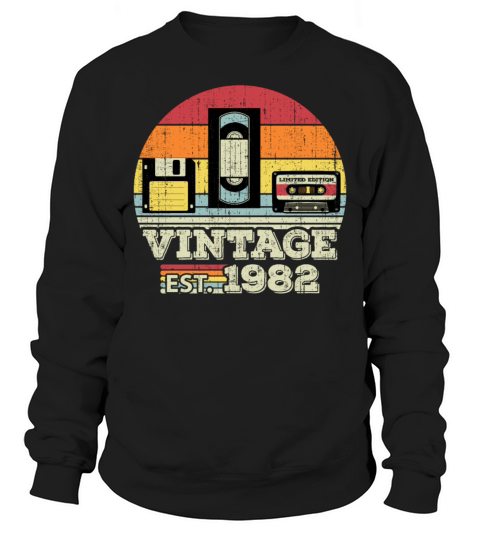 41 Year Old Vintage 1982 41st Birthday Gift Sweatshirt Unisex